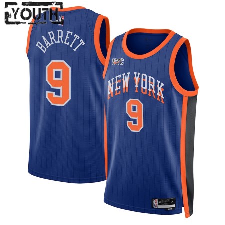 Maillot Enfant New York Knicks RJ Barrett 2023-24 Nike City Edition Bleu Swingman Maillot Enfant New York Knicks RJ Barrett 2023-24 Nike City Edition Bleu Swingman